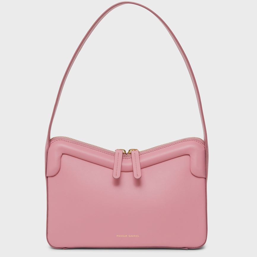 Women\'s Mansur Gavriel M Frame Baguette Baguette Bag Pink | AU 21M0QG